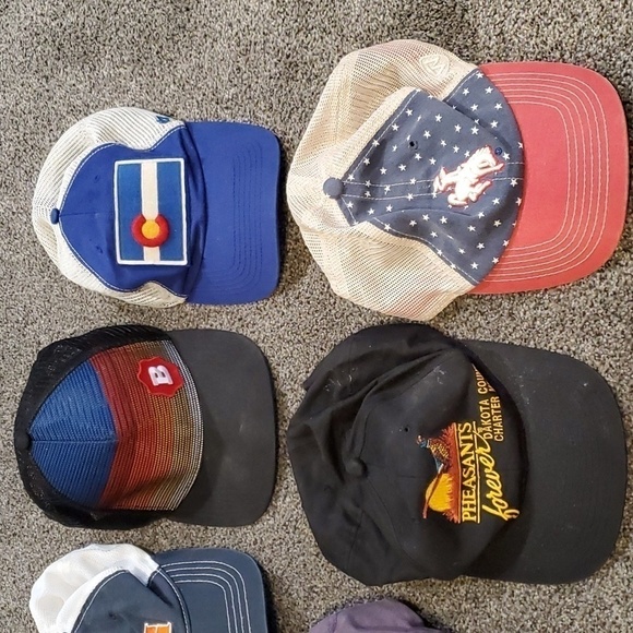 Lot of the 7 Vintage Truckers mesh Hats associated 80'90'00'10's - Picture 3 of 12